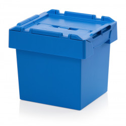 Bacs réutilisables avec couvercle 400x300 mm