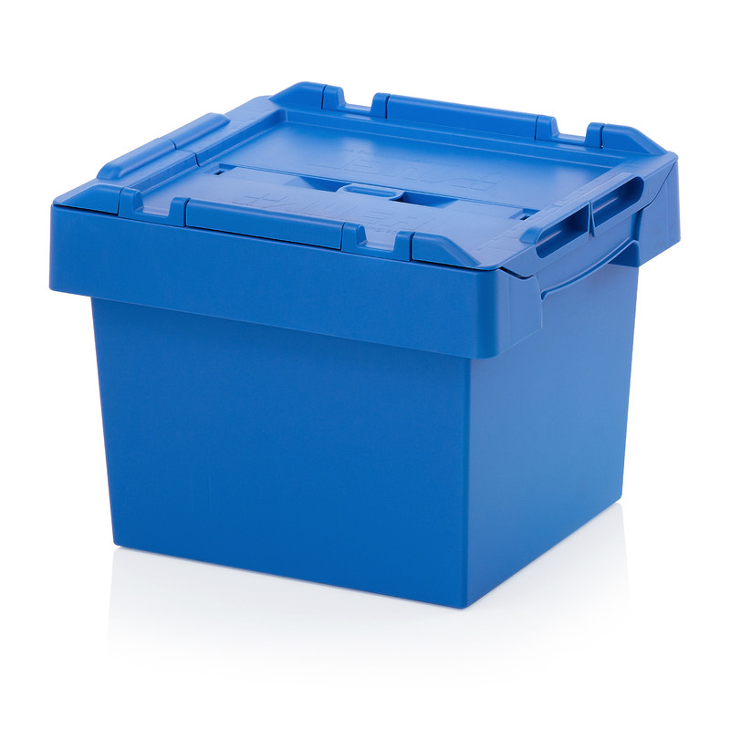Bacs réutilisables avec couvercle 400x300 mm