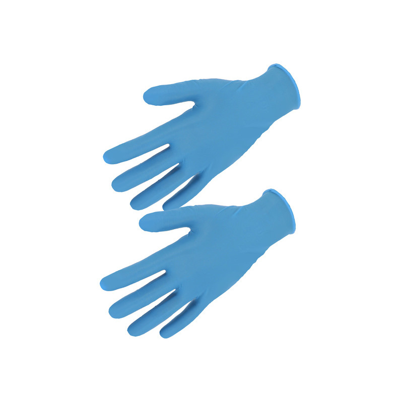 Gant nitrile contact alimentaire - lot de 100