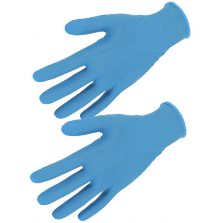 Gant nitrile contact alimentaire - lot de 100