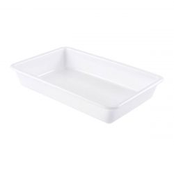 Bac plat blanc