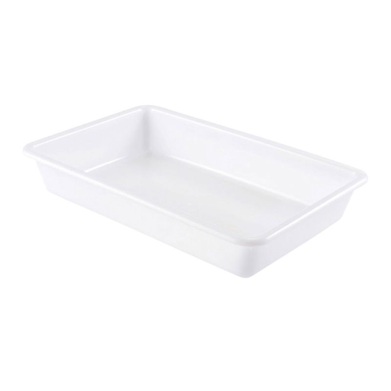Bac plat blanc