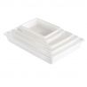 Bac plat blanc