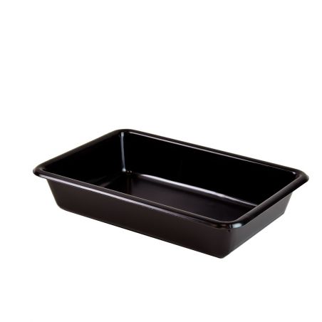Bac plat noir