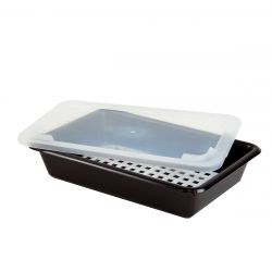 Bac plat noir