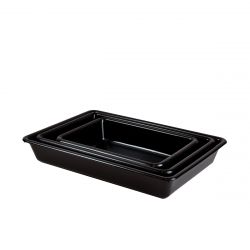 Bac plat noir